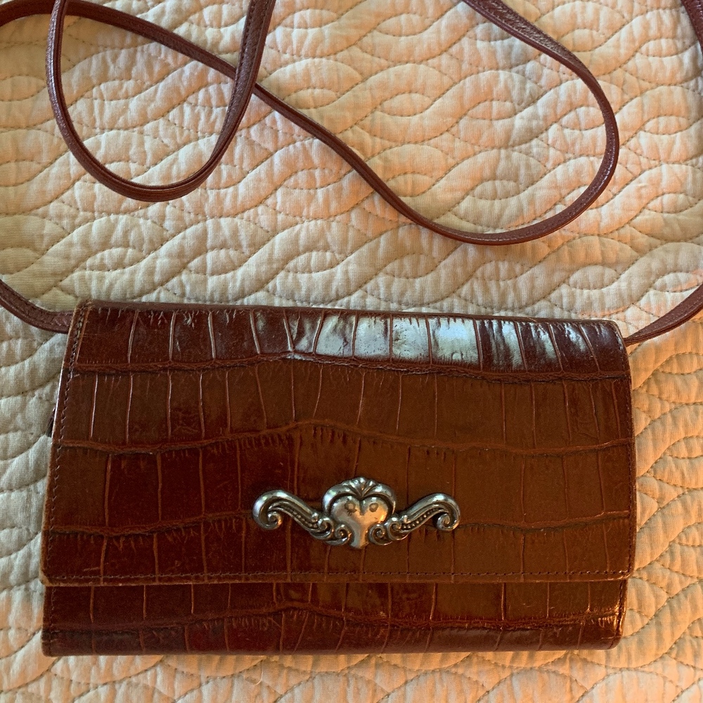 Vintage Brighton Crossbody Wallet Organizer